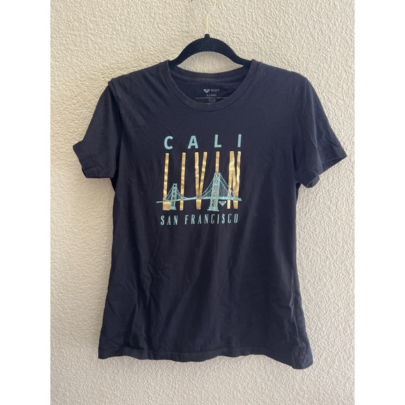 Roxy San Francisco Baby Tee Women’s Size Large - Picture 1 of 3